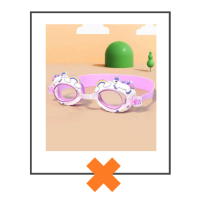 Duikbril unicorn wit